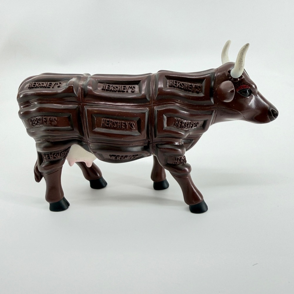 CowParade 2005 Hershey's Miss Udder Lee deLishiss Chocolate Cow Figurine 7715